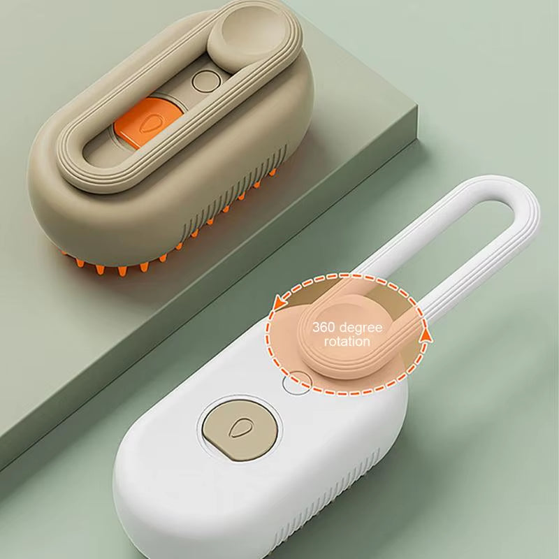 3-In-1 Dog Hair Brush Cat Hair Brush Electric Pet Cleaning Brush Steam Spray Brush Massage Hair Removal Comb anti Flying Brush