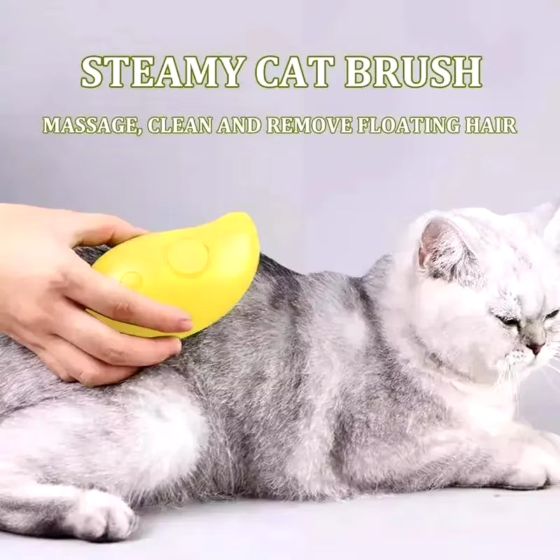 Cat Hair Brush Dog Hair Brush Electric Pet Cleaning Brush Steam Spray Brush Massage Hair Removal Comb anti Flying Brush
