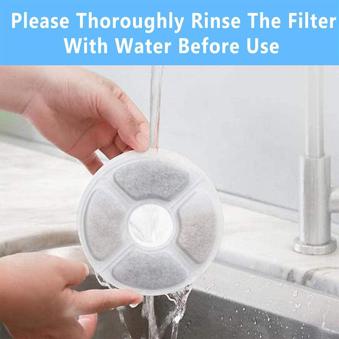 Cat Water Fountain Filters Replacement Premium Cotton Activated Carbon and Resin Ion Particles Replacement Pet Water Dispenser Filter for Cat&Dog Pet Water Fountain Filter Keep Water Fresh (20)