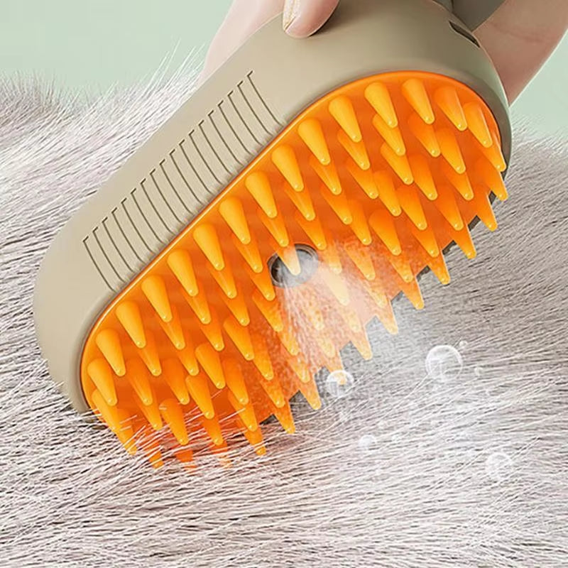 3-In-1 Dog Hair Brush Cat Hair Brush Electric Pet Cleaning Brush Steam Spray Brush Massage Hair Removal Comb anti Flying Brush
