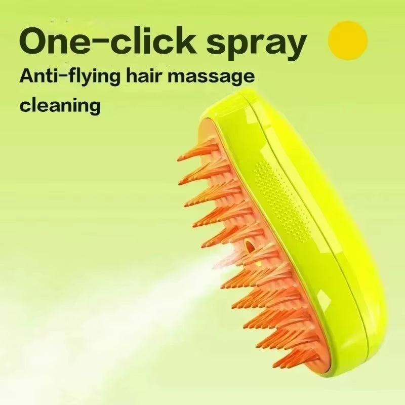 Cat Hair Brush Dog Hair Brush Electric Pet Cleaning Brush Steam Spray Brush Massage Hair Removal Comb anti Flying Brush