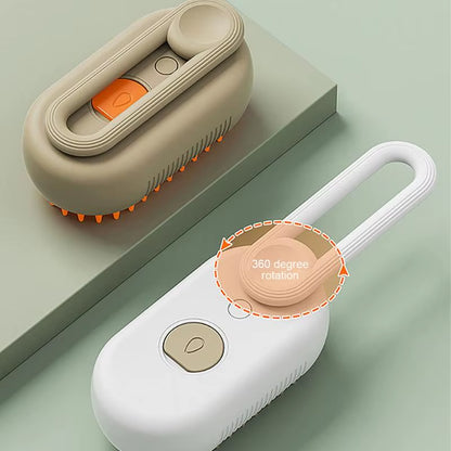 3-In-1 Dog Hair Brush Cat Hair Brush Electric Pet Cleaning Brush Steam Spray Brush Massage Hair Removal Comb anti Flying Brush