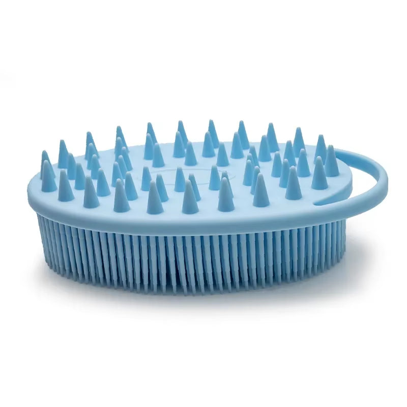 Silicone Shampoo Head Scalp Massage Brush Silicone Body Brush Hair Washing Comb Bath SPA Shower Comb Massage Hair Comb