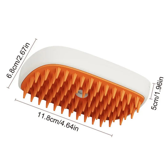 Steamy Cat Brush USB Rechargeable Steamy Pet Brush Dog Steam Brush Steam Cat Hair Brush Steam Cat Brush with Charging Cable For