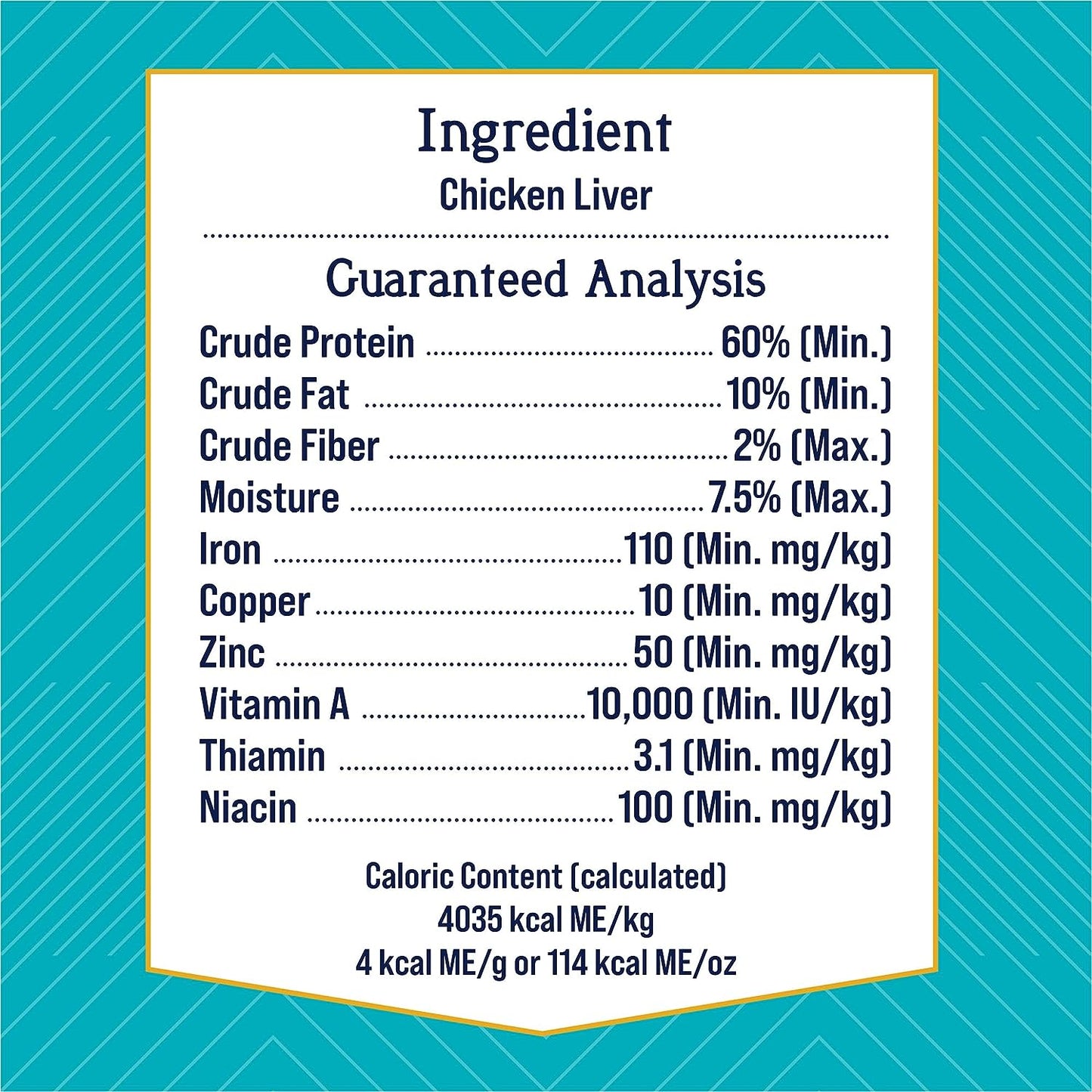 Single Ingredient Freeze Dried Raw Dog Treats, Chicken Liver, 1.5 Ounce Resealable Tub, Training Treats or Meal Topper Dogs, High Protein, Grain Free, Gluten Free