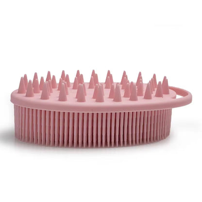 Silicone Shampoo Head Scalp Massage Brush Silicone Body Brush Hair Washing Comb Bath SPA Shower Comb Massage Hair Comb