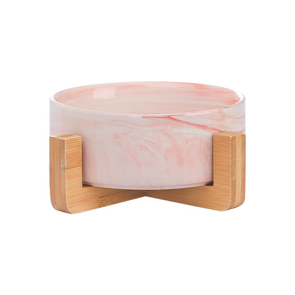 Cat Bowl Double Bowl Ceramic Dog Bowl Cat Food Bowl Pet Food Bowl Cat Food Rice Bowl Dog Bowl Dog Drinking Water Bowl anti Overturning