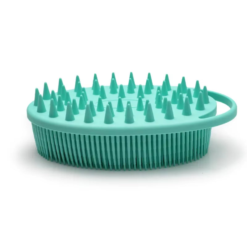 Silicone Shampoo Head Scalp Massage Brush Silicone Body Brush Hair Washing Comb Bath SPA Shower Comb Massage Hair Comb