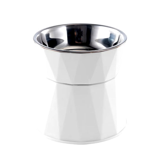 Stainless Steel Cat Bowl High Foot Dog Bowl Neck Protector Cat Food Water Bowl Anti-Overturning Bowl Pet Feeder Bowl Supplies