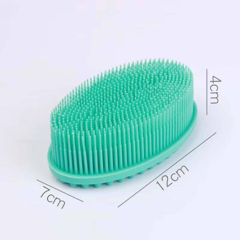 Silicone Shampoo Head Scalp Massage Brush Silicone Body Brush Hair Washing Comb Bath SPA Shower Comb Massage Hair Comb